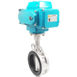 Electric SS304 SS316 wafer butterfly valve Válvula de mariposa de oblea de acero inoxidable eléctrico