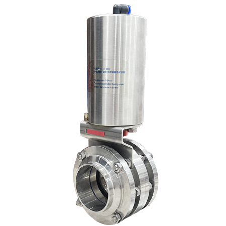 Sanitary Stainless Steel Pneumatic Butterfly Valve inoxidable válvula de mariposa de acero inoxidable