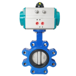 Pneumatic Butterfly Valve Válvula de mariposa neumática