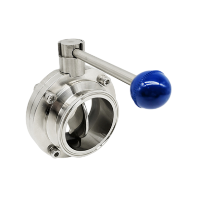 Válvula de mariposa sanitaria manual de acero inoxidable