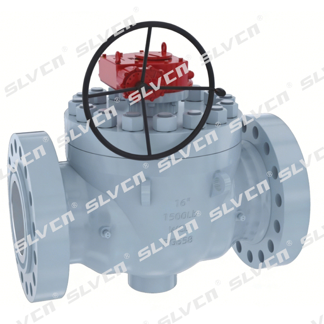 Válvula de bola montada en muñón WCB DBB de entrada superior clase 1500