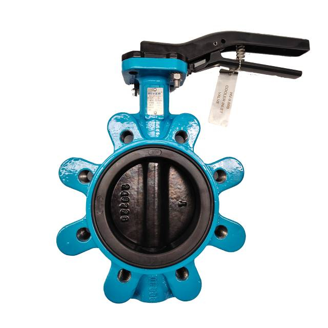 Válvula de mariposa de orejeta con manija