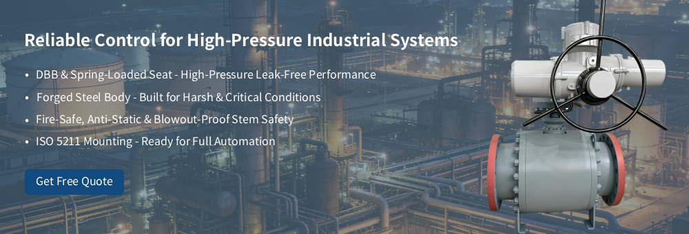 V&aacute;lvula de bola de alta presi&oacute;n clase 600