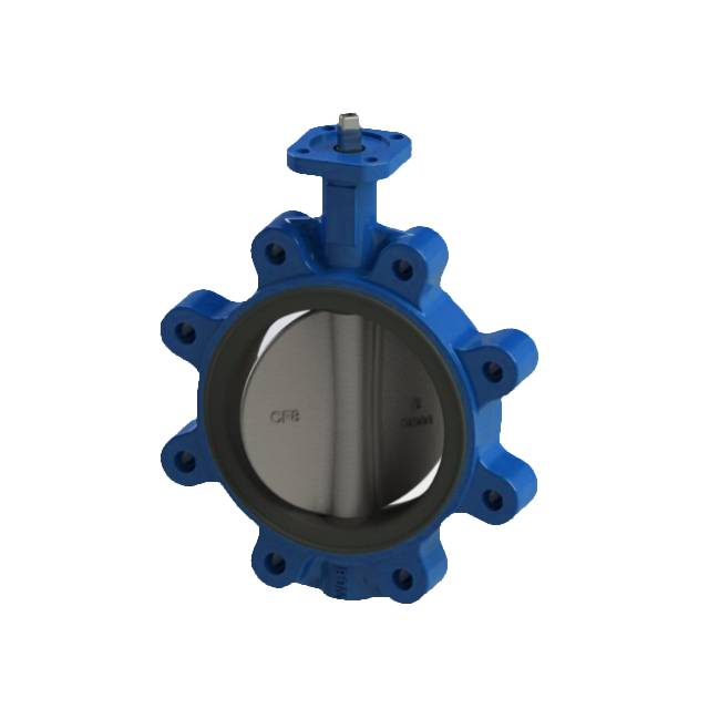 Válvula de mariposa de orejeta con manija