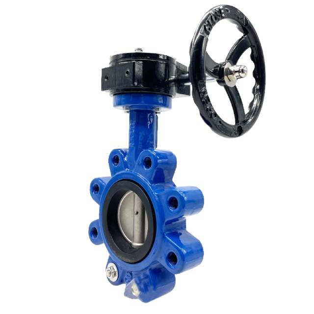 Válvula de mariposa de orquería con palanca