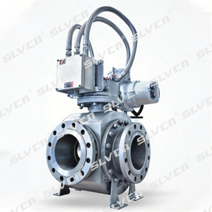 Válvula de bola de entrada superior montada en muñón fijo Scotch Yoke con estructura DBB