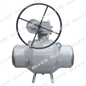 Válvula de bola de gas completamente soldada con operador de engranajes para servicio subterráneo