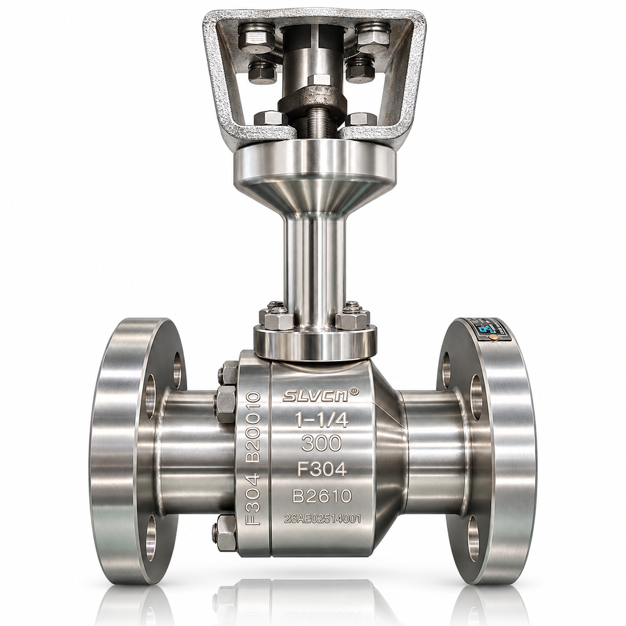 Válvula de bola forjada criogénica neumática con válvula solenoide