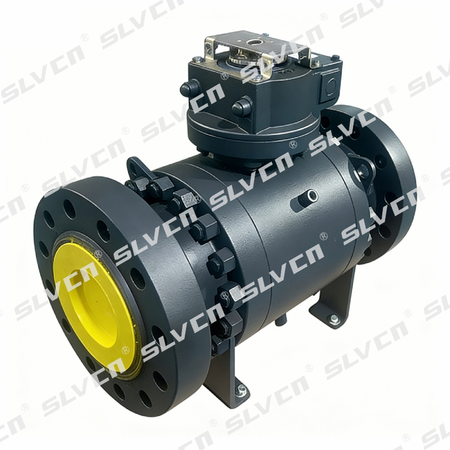 Válvula de bola de alta temperatura de metal a metal SLVCN con estructura de doble bloqueo y purga