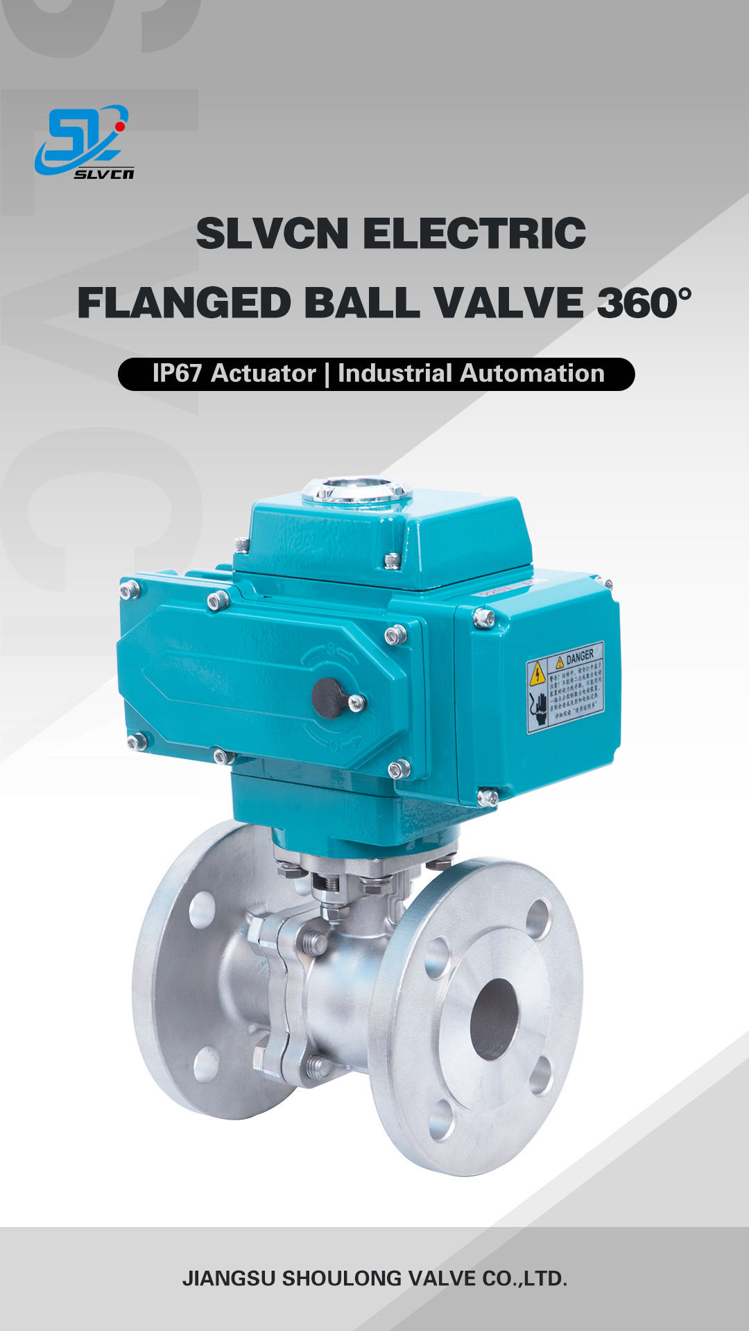 Válvula de bola eléctrica con brida SLVCN 360°