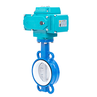 V&aacute;lvula de mariposa neum&aacute;tica con fluorina con interruptor de l&iacute;mite